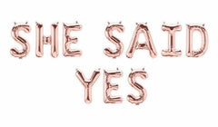 Lets Flamingle Rose Gold 16" Balloon Banner | Multiple phrases!